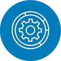 Circle - Industry - DoD Manufacturers Managed IT Services for DoD Manufacturers Icon at a COUPLE of GURUS