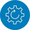 Circle - Backup Services Backup and Disaster Recovery Services Icon at a COUPLE of GURUS